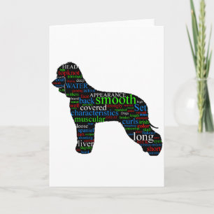 Irish Water Spaniel Card