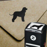 Irish Water Spaniel Dog Breed Silhouette