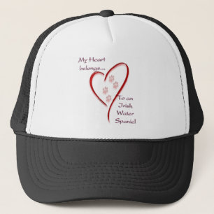 Irish Water Spaniel Heart Belongs Trucker Hat
