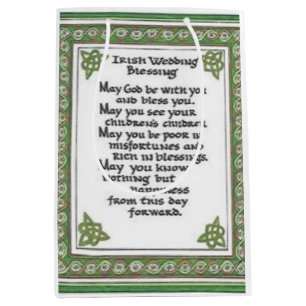 irish wedding  blessing bag
