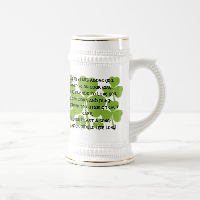 Irish  Wedding Blessing Stein (Right)