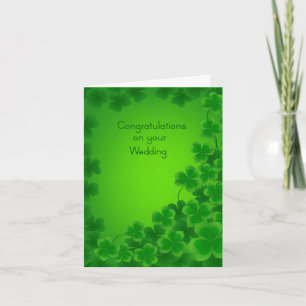 Irish Wedding Congratulations card