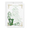 Irish Wedding invitation Harp shamrocks and ribbon
