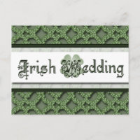 Irish Wedding Invitation Post Card