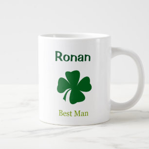 Irish Wedding Shamrock Best Man Personalized Mug