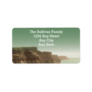Irish Wedding Theme Cliffs of Moher Label