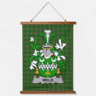 Irish Weld Coat of Arms Family Crest Hanging Tapestry