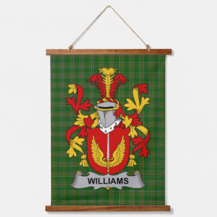 Irish Williams Coat of Arms Family Crest Hanging Tapestry
