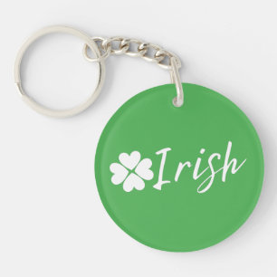 Irish with Shamrock - St. Patrick Day Keychain
