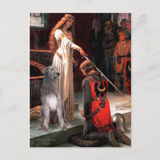 Irish Wolfhound 1 - The Accolade Postcard (Front)