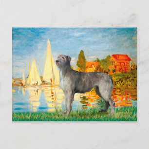 Irish Wolfhound 2 - Sailboats 2 Postcard