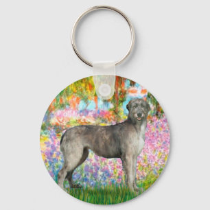 Irish Wolfhound 3 - Garden Keychain