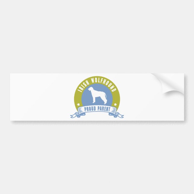 Irish Wolfhound Bumper Sticker (Front)