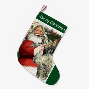 Irish Wolfhound Christmas Small Christmas Stocking