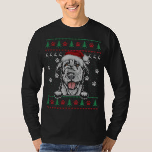 Irish Wolfhound Christmas Ugly Sweater Funny Dog L