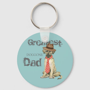 Irish Wolfhound Dad Keychain