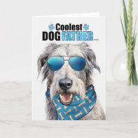 Irish Wolfhound Dog Coolest Dad Father's Day