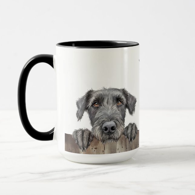 Irish Wolfhound Dog Mug (Left)