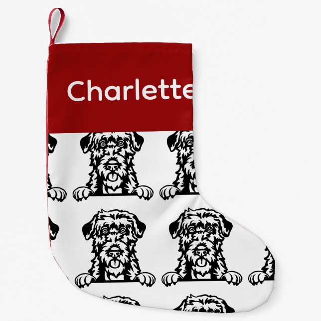 Irish Wolfhound dog socks Customized dog Socks - P (Front)