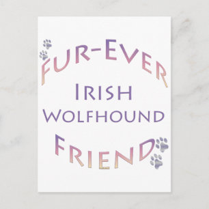 Irish Wolfhound Furever Postcard