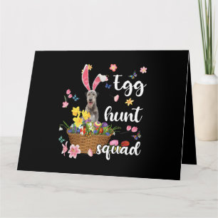Irish Wolfhound Happy Easter Day Easter Colourful  Card