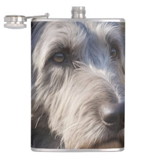 Irish Wolfhound I Am Not Amused, Hip Flask
