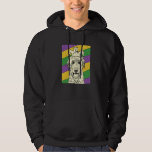 Irish Wolfhound Jester Mardi Gras Dog Mom or Dad Hoodie