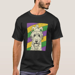 Irish Wolfhound Jester Mardi Gras Dog Mom or Dad T-Shirt