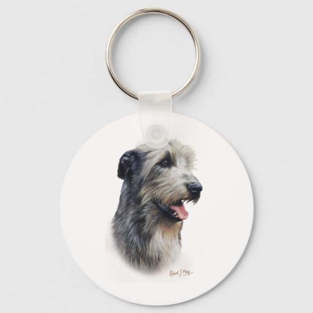 Irish Wolfhound Keychain (Front)