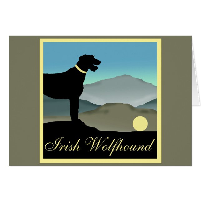 Irish Wolfhound Landscape (Front Horizontal)
