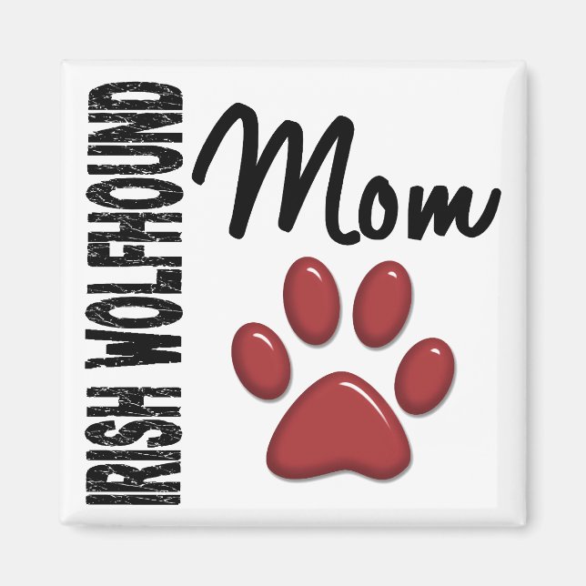 Irish Wolfhound Mom 2 Magnet (Front)