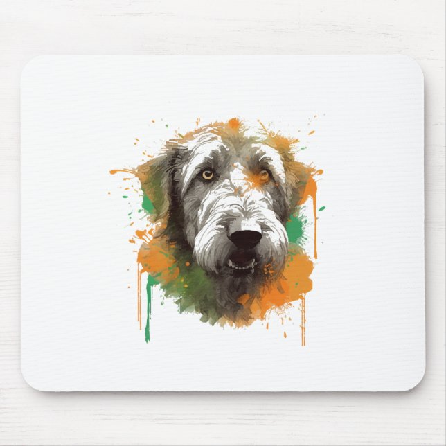 Irish Wolfhound  Mouse Pad (Front)