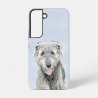 Irish Wolfhound Painting - Cute Original Dog Art