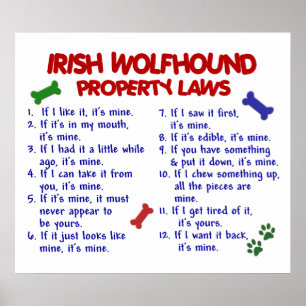 IRISH WOLFHOUND PL2 POSTER