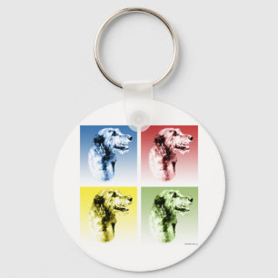 Irish Wolfhound Pop Keychain