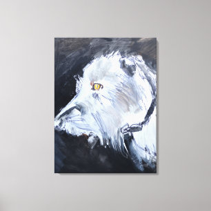 Irish Wolfhound Portrait Canvas Print