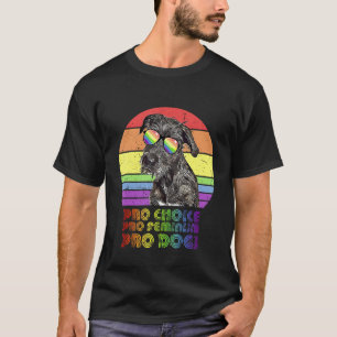 Irish Wolfhound Pro Choice Pro Feminism Pro Dogs L T-Shirt