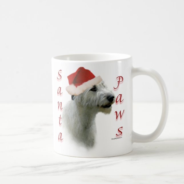 Irish Wolfhound Santa Paws Coffee Mug (Right)