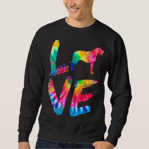 Irish Wolfhound Tie Dye Love Dog Mom Dad Sweatshirt