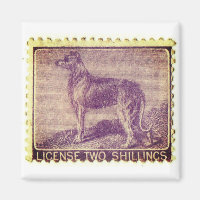 Irish Wolfhound vintage stamp