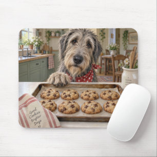Irish Wolfhound with Chocolate Chip Cookies  Mouse Pad