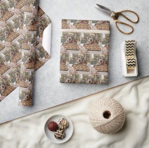 Irish Wolfhound with Chocolate Chip Cookies Wrapping Paper
