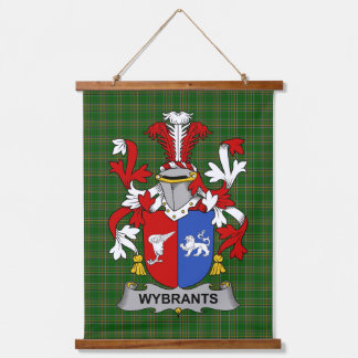 Irish Wybrants Coat of Arms Family Crest Hanging Tapestry