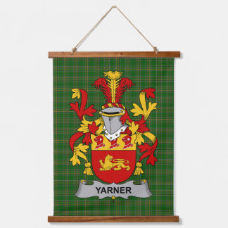 Irish Yarner Coat of Arms Family Crest Hanging Tapestry
