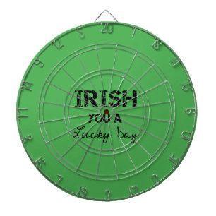irish you a lucky day dartboard