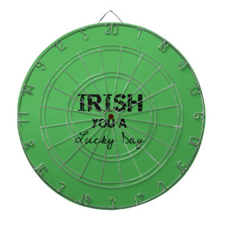irish you a lucky day dartboard