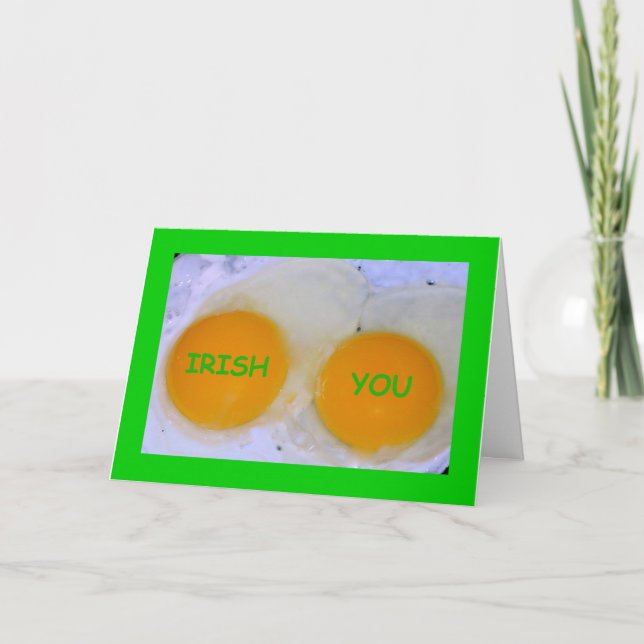 Irish You An Egg-stra Special St Patrick's Day Card (Front)