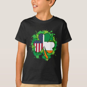 Irishman Gift American Irish Flag Clover St Patric T-Shirt