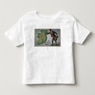 Irishman Offering Shamrocks to Ireland Toddler T-shirt