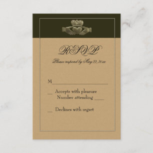 Irlandais Claddagh RSVP